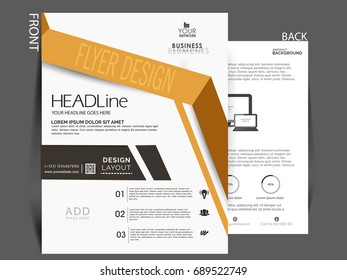 Vector Flyer, brochure, magazine cover template can be use for print and publishing.
