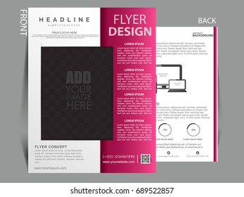 Vector Flyer, brochure, magazine cover template can be use for print and publishing.