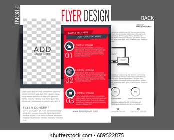 Vector Flyer, brochure, magazine cover template can be use for print and publishing.