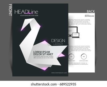 Vector Flyer, brochure, magazine cover template can be use for print and publishing.