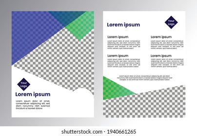 vector flyer brochure simple modern