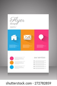 Vector Flyer , Brochure Template.