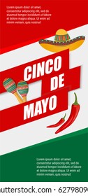 Vector Flyer of cinco de Mayo celebration