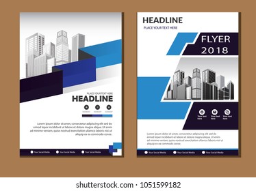Vector flyer, corporate business, flyer, brochure design, annual report and cover presentation with simple modern design template. EPS 10
