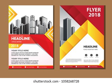 Vector flyer, corporate business, flyer, brochure design, annual report and cover presentation with simple modern design template. EPS 10