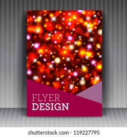 Vector flyer or cover design business. Editable illustration.
