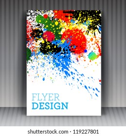 Vector flyer or cover design business. Editable illustration.
