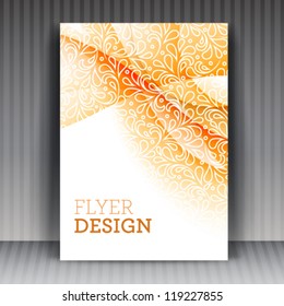 Vector flyer or cover design business. Editable illustration.