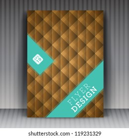 Vector flyer or cover design business. Editable illustration.