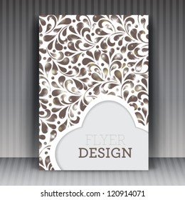 Vector flyer or cover design business. Editable illustration.