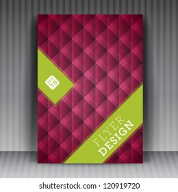 Vector flyer or cover design business. Editable illustration.