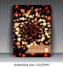 Vector flyer or cover design business. Editable illustration.