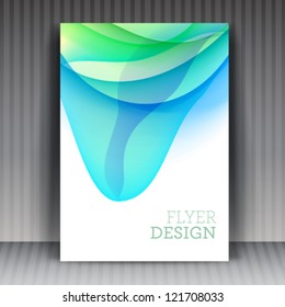Vector flyer or cover design business. Editable illustration.