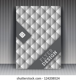 Vector flyer or cover design business. Editable illustration.