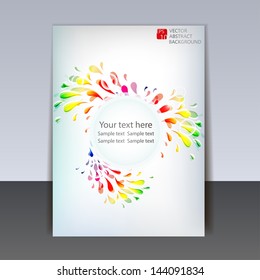 vector flyer or cover design for your business