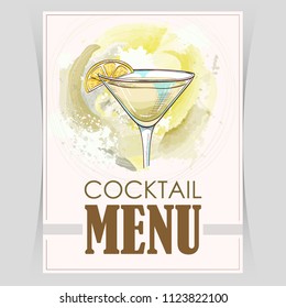 Vector flyer, cover menu