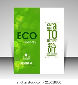 Vector Flyer Design For Eco Friendly.
