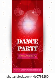 vector flyer design for party, club party flyer.