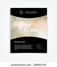 Vector flyer design template 