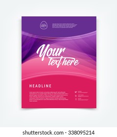 Vector flyer design template 