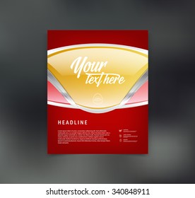 Vector flyer design template