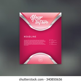 Vector flyer design template