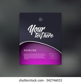 Vector flyer design template
