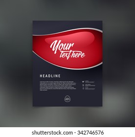 Vector flyer design template