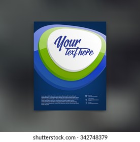 Vector flyer design template