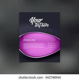 Vector flyer design template