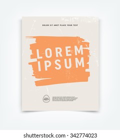 Vector flyer design template
