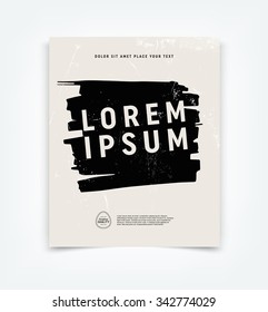 Vector flyer design template