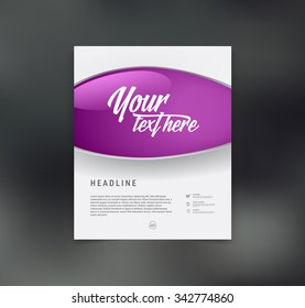 Vector flyer design template