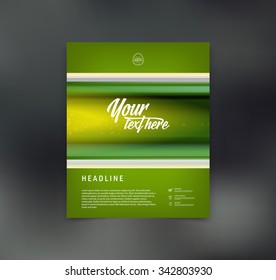 Vector flyer design template
