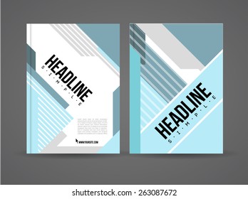 Vector flyer design template with details and company logo. Brochure template with text for business.
