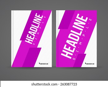 Vector flyer design template with details and company logo. Brochure template with text for business.