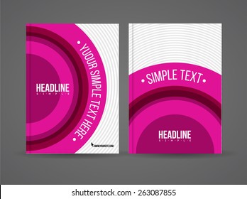 Vector flyer design template with details and company logo. Brochure template with text for business.