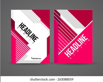 Vector flyer design template with details and company logo. Brochure template with text for business.