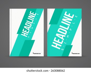 Vector flyer design template with details and company logo. Brochure template with text for business.