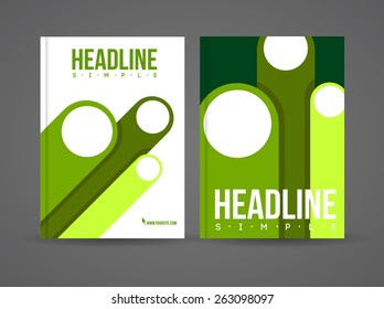 Vector flyer design template with details and company logo. Brochure template with text for business.