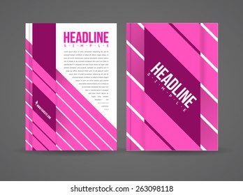 Vector flyer design template with details and company logo. Brochure template with text for business.