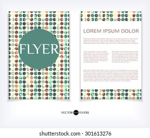 Vector flyer design template. Editable A4 business brochure layout. EPS10 abstract vector.