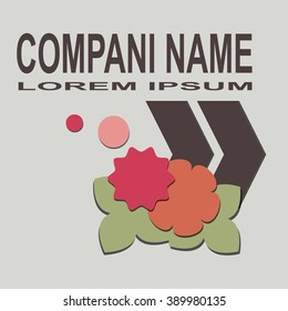 Vector flyer design templates collection with light modern  flower concept backgrounds. Flower concept, Abstract Modern Backgrounds, Infographic Concept. Vector.