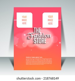 Vector flyer for fashion store can be used for print and publishing.