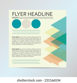 Vector flyer graphic design Layout vector template