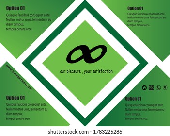 vector flyer illustration of an abstract background.