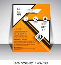 Vector flyer, magazine cover, brochure.
