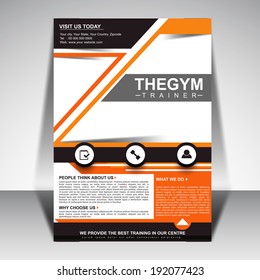 Vector flyer, magazine cover, brochure.