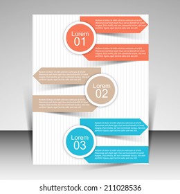 Vector flyer, magazine cover, brochure & poster template can be use for publishing, print and presentation.