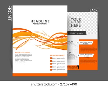 Vector flyer, Magazine cover, Brochure template can be used for print and publishing.